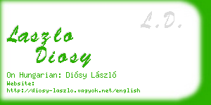 laszlo diosy business card