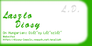 laszlo diosy business card